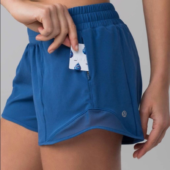 Lululemon Hotty Hot Short II, Long 4" Royal - Picture 2 of 9